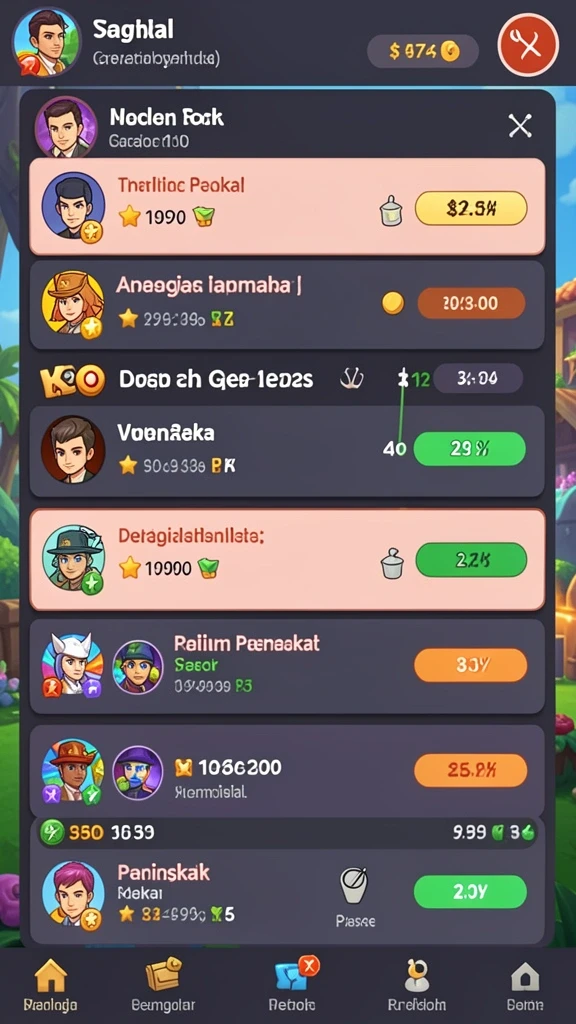 Missions dan quest harian untuk meningkatkan keterlibatan.