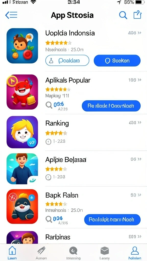 Tampilan grafik yang menawan dan penuh warna.