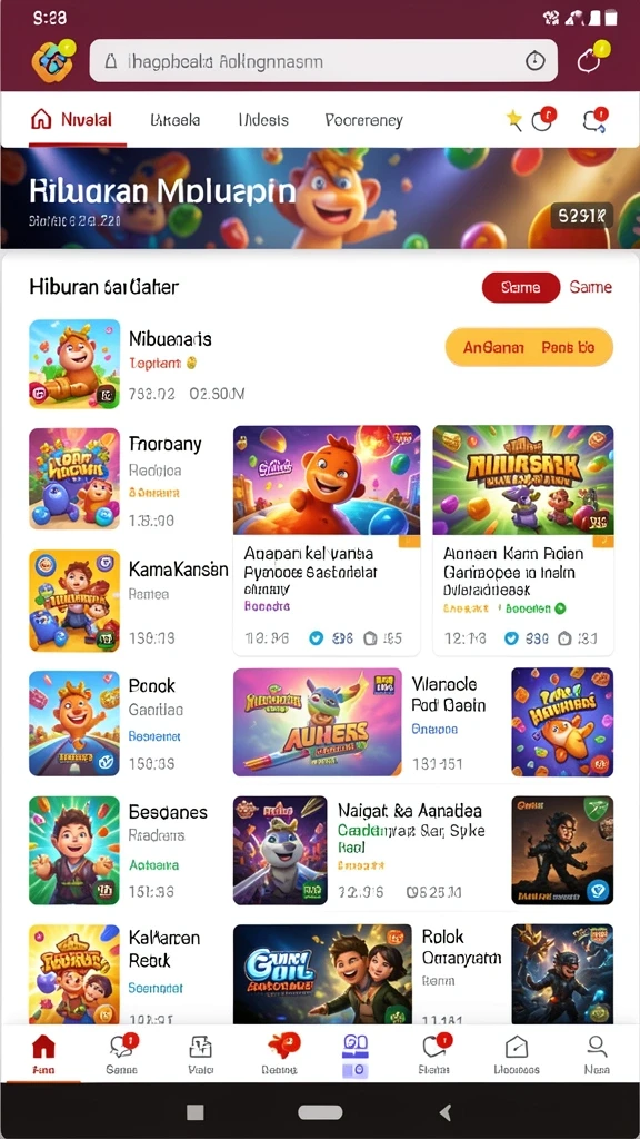 Beragam pilihan permainan menantang.