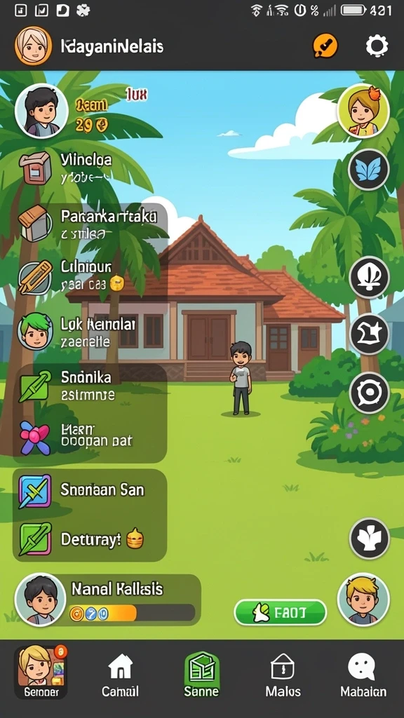 Berinteraksi dengan pemain lain secara langsung.