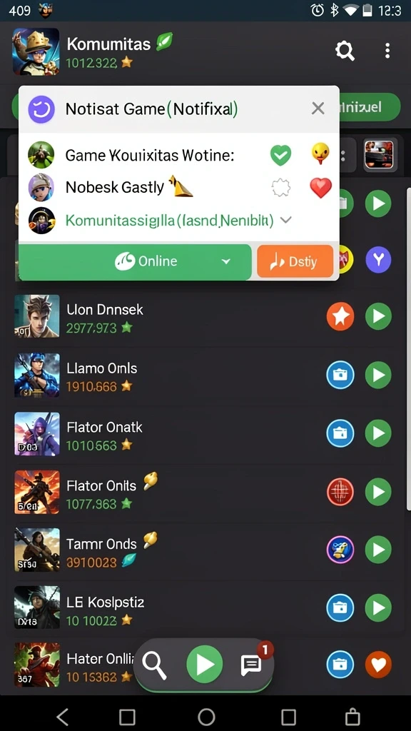 Screenshot menampilkan tampilan awal game yang menarik.