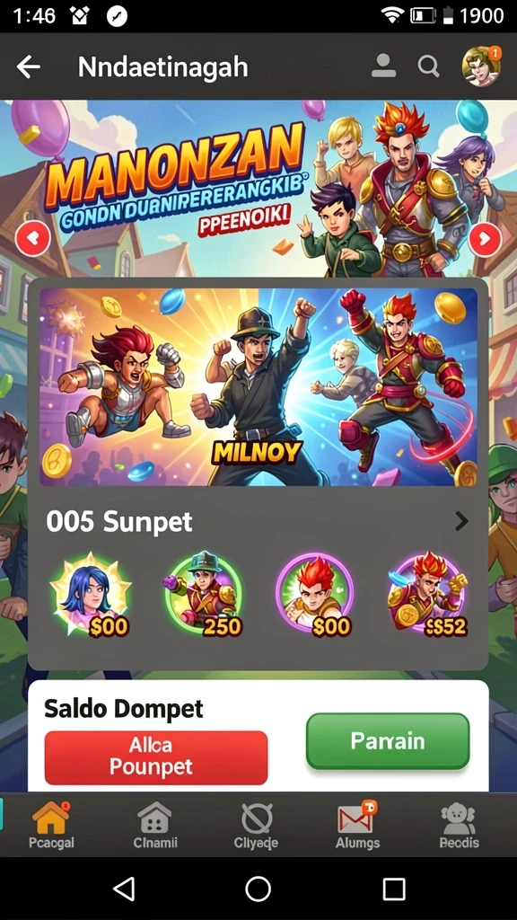 Gameplay interaktif yang membuat pemain terlibat.