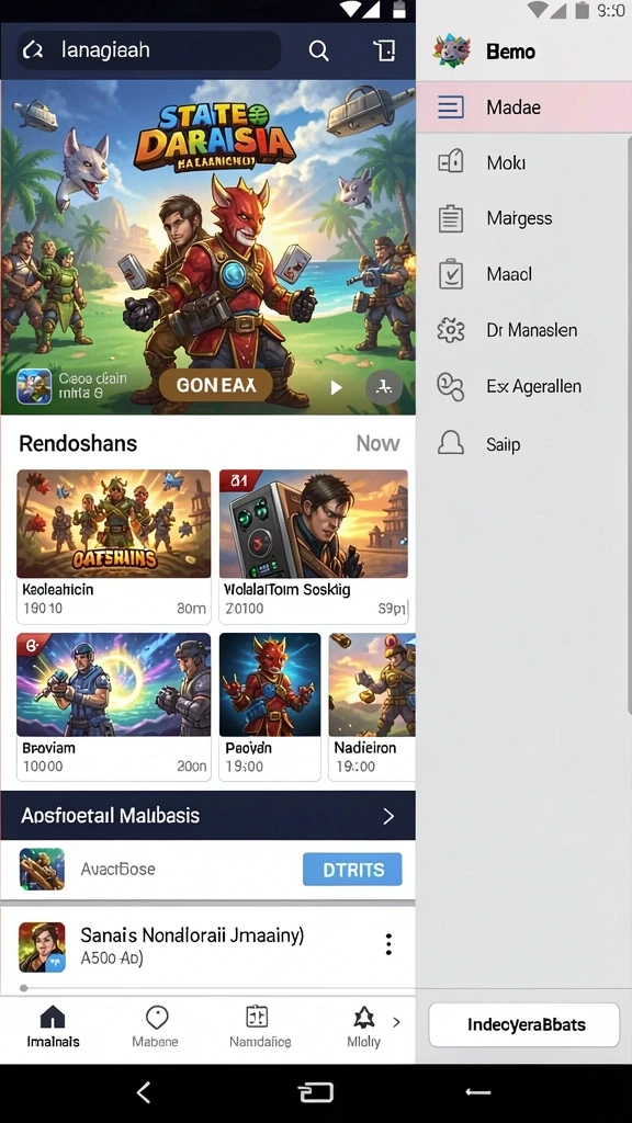 Sistem leveling yang membuat permainan semakin menarik.