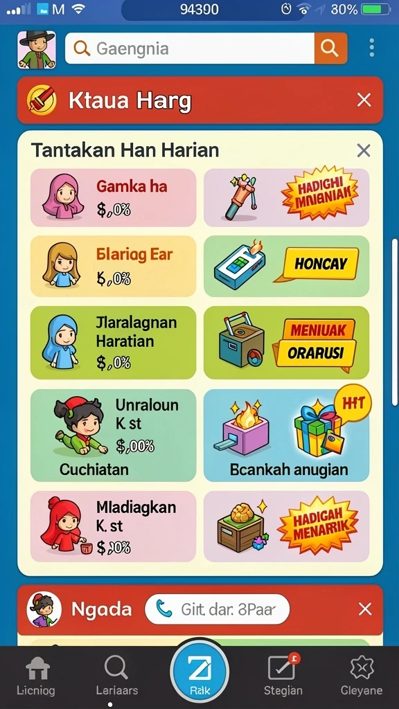 Tangkapan layar memperlihatkan karakter baru yang menarik.