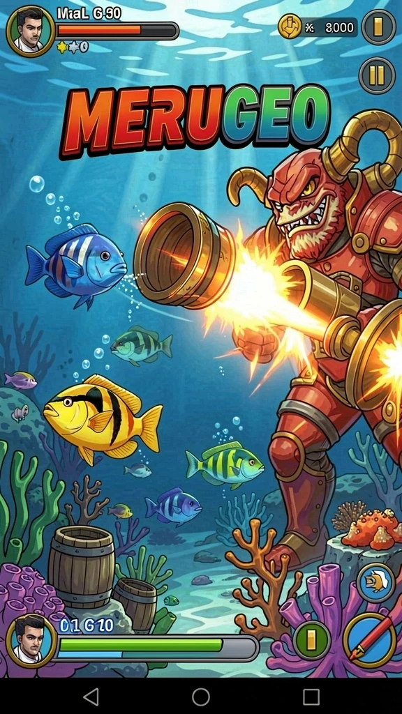 Tampilkan aksi petualangan seru di dalam game.