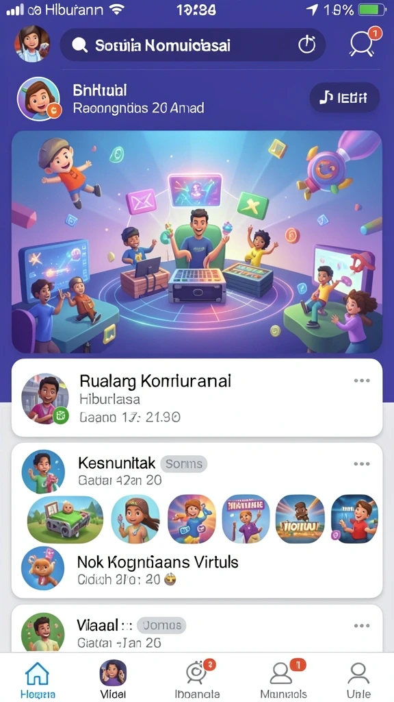 Tampilan antarmuka permainan yang ramah pengguna.