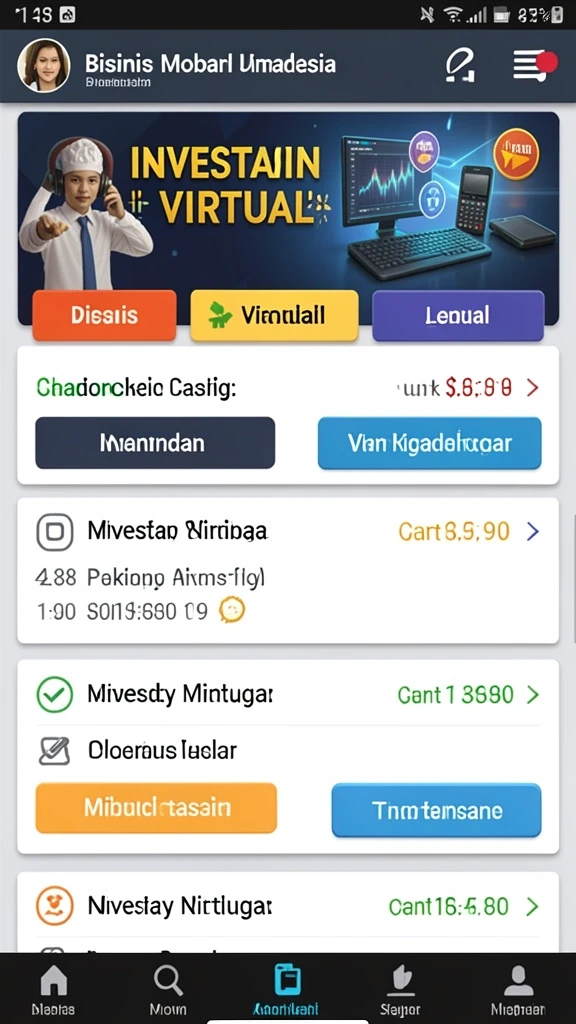 Tampilan antarmuka yang menarik dan user-friendly.