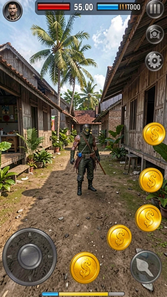 Ilustrasi gameplay seru dalam RP777.