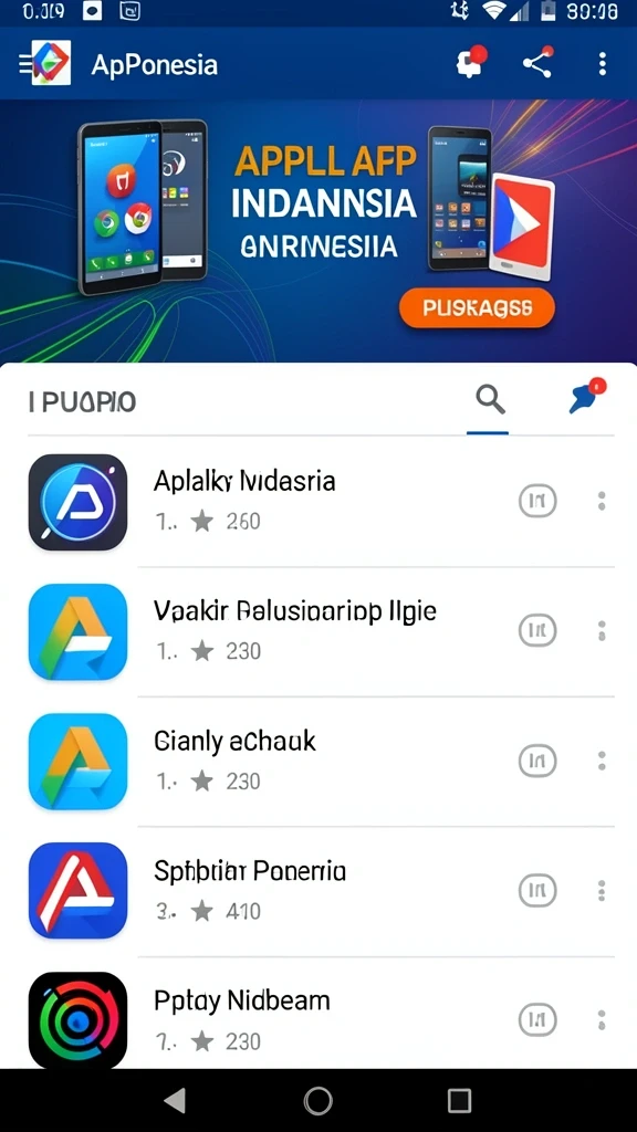 Tampilan awal aplikasi RSNGAME yang menarik.
