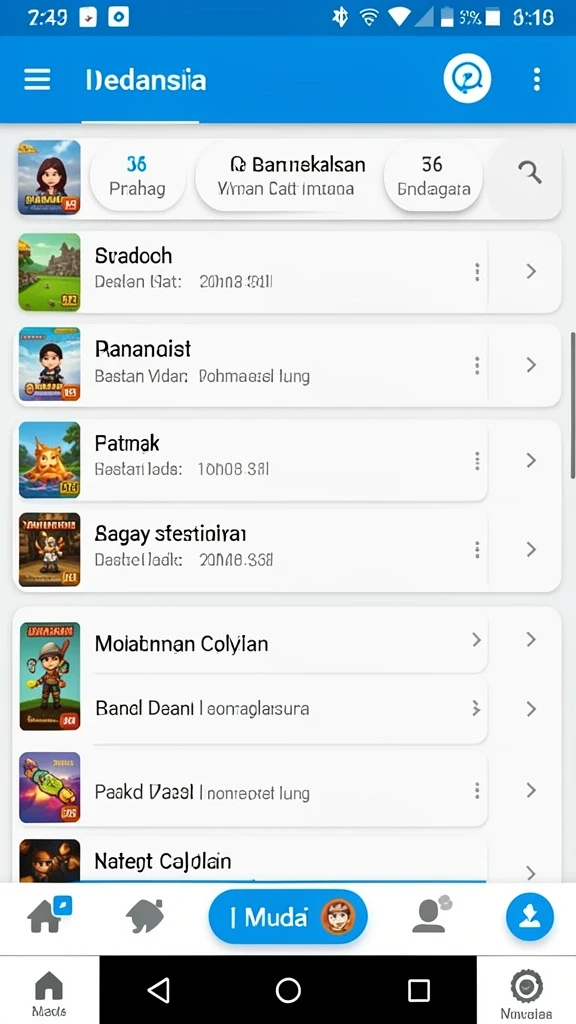 Fitur statistik untuk membantu memilih angka yang tepat.