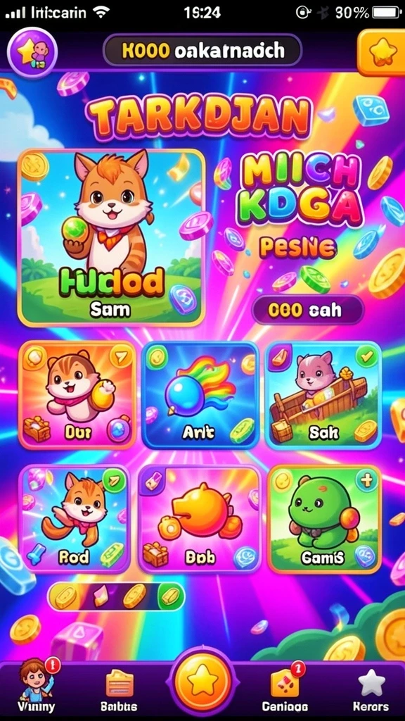 Screenshot ini menunjukkan grafis menawan dari SURGA11.