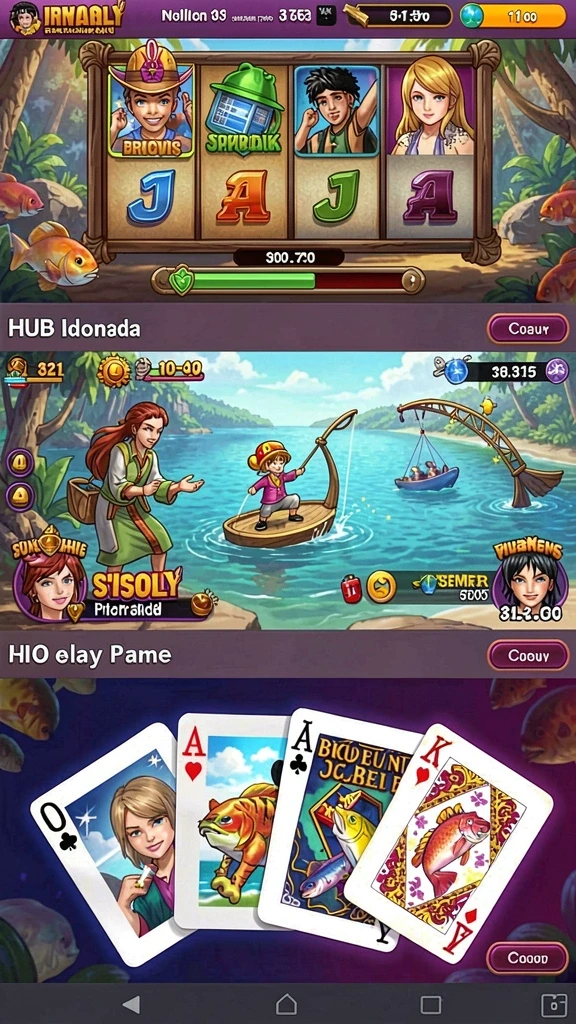 Gameplay yang seru dan menantang di setiap level.